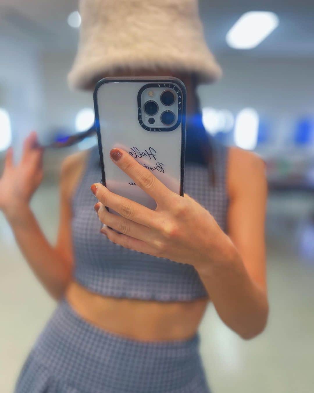 片桐舞子のインスタグラム：「おさげ👧🏽  Crewのチビ達がみんなギューってしてくれて、たまらなかったなぁ💚💚💚  Thank uuuuu @kanade_from_osaka_2023  @redia_dance_aichi   #mays#舞こりん#ライブ衣装#shein#sheinセットアップ#肌見せコーデ」