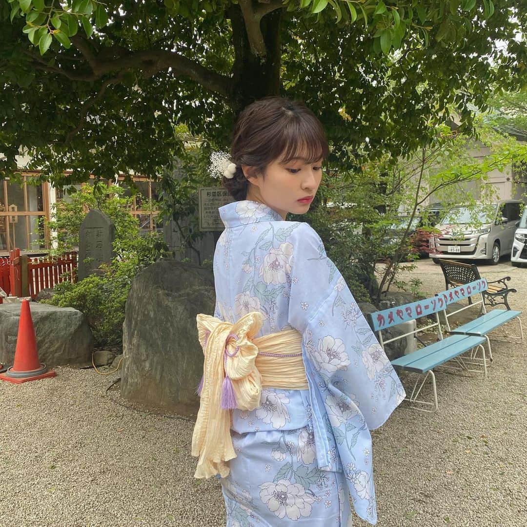 名和風歌さんのインスタグラム写真 - (名和風歌Instagram)「👘✨ 撮影で浴衣〜　 和装好きだからこうやってお仕事で着れるの嬉しい」4月23日 13時23分 - fuuka_nw