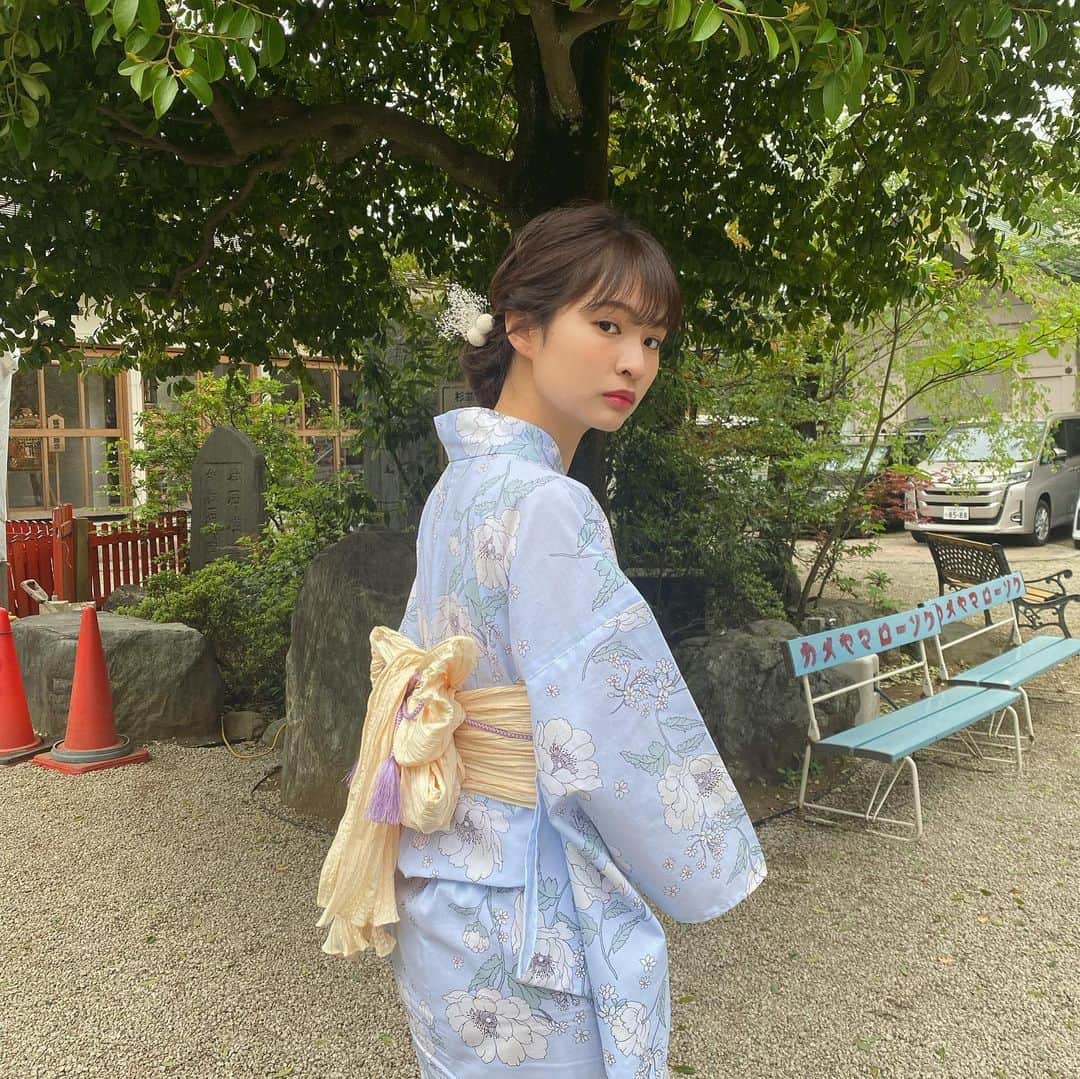 名和風歌さんのインスタグラム写真 - (名和風歌Instagram)「👘✨ 撮影で浴衣〜　 和装好きだからこうやってお仕事で着れるの嬉しい」4月23日 13時23分 - fuuka_nw