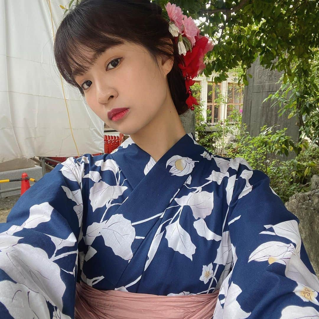 名和風歌さんのインスタグラム写真 - (名和風歌Instagram)「👘✨ 撮影で浴衣〜　 和装好きだからこうやってお仕事で着れるの嬉しい」4月23日 13時23分 - fuuka_nw