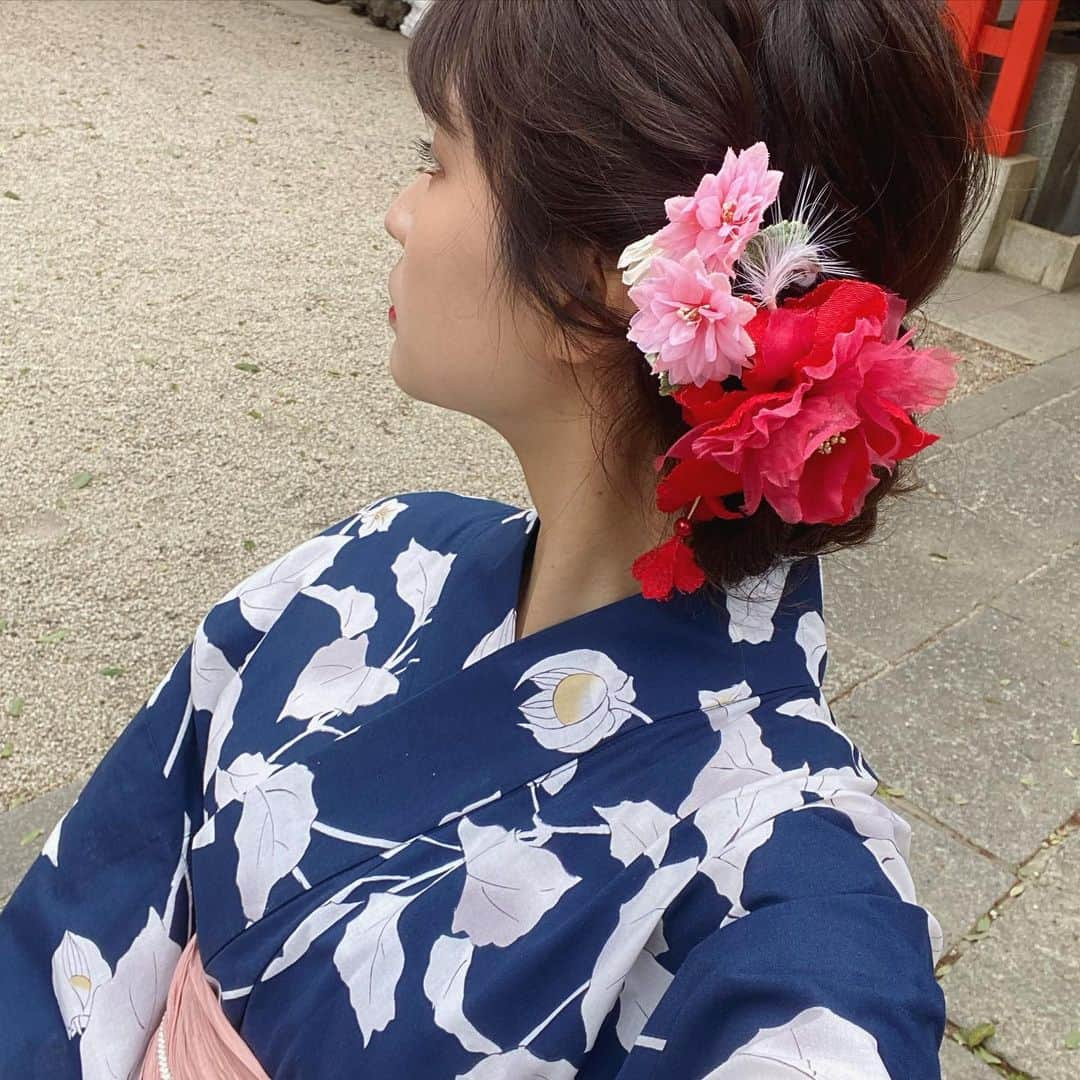 名和風歌さんのインスタグラム写真 - (名和風歌Instagram)「👘✨ 撮影で浴衣〜　 和装好きだからこうやってお仕事で着れるの嬉しい」4月23日 13時23分 - fuuka_nw