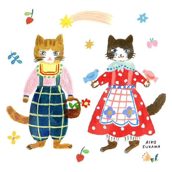 布川愛子のインスタグラム：「🐴🌈 個展「spiel」 4/27-5/30 初日在廊 @bunkitsu_tenjin   4/30（日）14時〜ライブペイント どなたでもご覧いただけます  おやつ屋ハイジちゃんからお届けいただくお菓子。今回の展示に合わせてスペシャルバージョンにしてくださいました😍アイシングで模様が描かれたフレームの形のクッキーにミニミニカードが入っています。なんと天才的なアイデアなのでしょう…！メレンゲねこちゃんに、お花のクッキーも夢のようです☺️🌼画像を見るだけでも幸せな気分になっています。楽しみですね！  前半と後半の二便に分けて納品予定です。ぜひお見逃しなく💕  #おやつ屋ハイジ #aikofukawa #aikofukawa_illustration #artworks #布川愛子 #catart #warercolor #acrylicpainting #art」