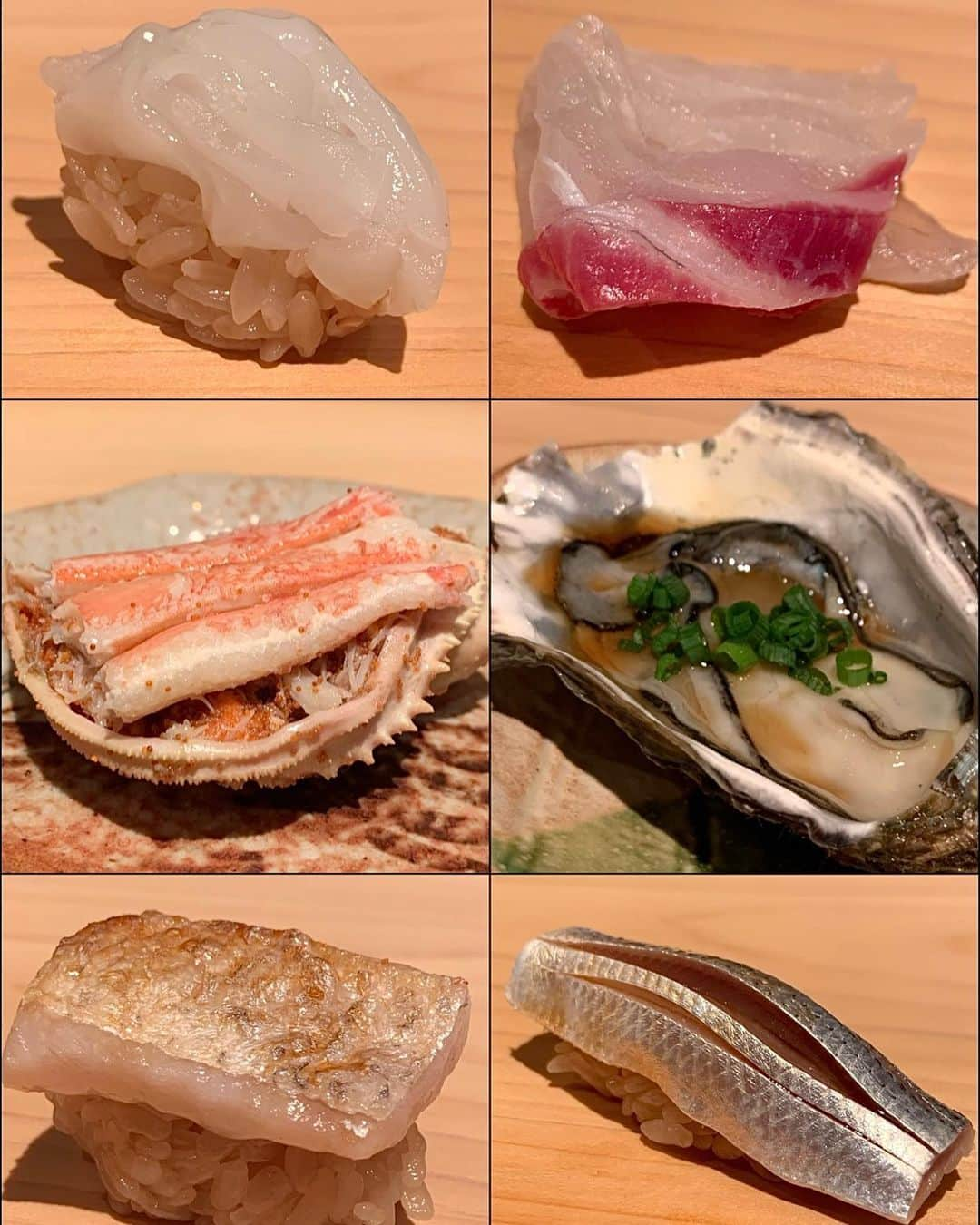 山崎みどりさんのインスタグラム写真 - (山崎みどりInstagram)「うにの食べ比べで有名な予約困難店で LOUIS VUITTONのトランクがあったりHERMESのお皿でお鮨が出てくる 　【鮨尚光】さんへ  相変わらず全部最高に美味しかったー🥹✨✨  まぐろは最高のまぐろで 赤身も中トロも大トロも旨すぎる♡ 特にキャビア乗せは美しく、そして美味しかった🥺  あと美味しかったのがまぐろのカマ焼き雲丹ご飯白トリュフのせ⭐︎ 「ウニご飯の上は115万円の白トリュフです☺️」とのこと🫢 なんとも言えない絶品でした⭐︎⭐︎⭐︎  のどぐろは 皮がカリっ　身はふわふわ 噛むと脂がジュワー🤤  いくら軍艦は 噛んだらいくらジュース100%！って感じになる🤤  待ってましたの食べ比べウニは 雲丹の板が何サクもあってもはやお鮨屋さんというより市場みたい笑  食べるとどれもとろけるを通りこして溶ける.. 全部美味しくて ヤダ..なくなるくらいなら飲み込みたくない..🥺  目の前で握ってくれるつまみやお鮨は全て最高に美味しくて 大将のお人柄やパフォーマンスも素敵で最高なディナー🍣でした♥️  お鮨最高✨日本最高🇯🇵✨  ご馳走様でした☺️🥰  ──────────────────────────  #尚光#鮨尚光#sushitakamitsu #sushilovers #鮨#鮨グルメ#sushi#dinner#cruisinginstyle #ウニ食べ比べ #鮨スタグラム #鮨好きな人と繋がりたい #Sushi #tokyojapan #japaneserestaurant #幸せ時間 #幸せごはん #まぐろ#白トリュフ#キャビア @louisvuitton  @hermes」4月23日 17時29分 - midori_yamasaki_