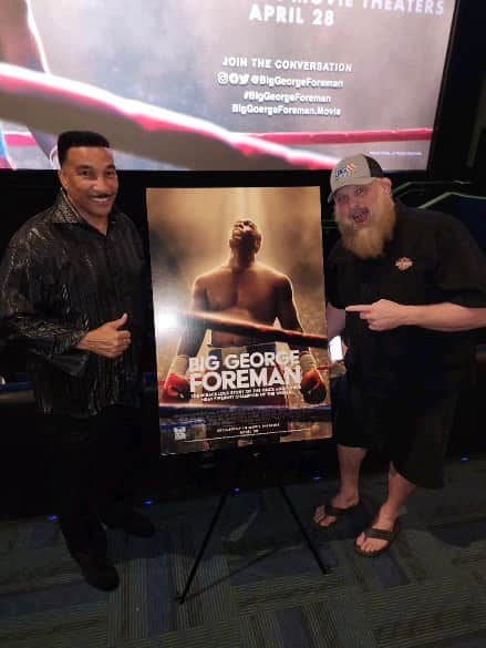 ロイ・ネルソンのインスタグラム：「Fight weekend and watched some good fights and the new @SonyPictures, @foremanmovie the film opens only in theaters on April 28  #BigGeorgeForeman #inspiration biggeorgeforeman」