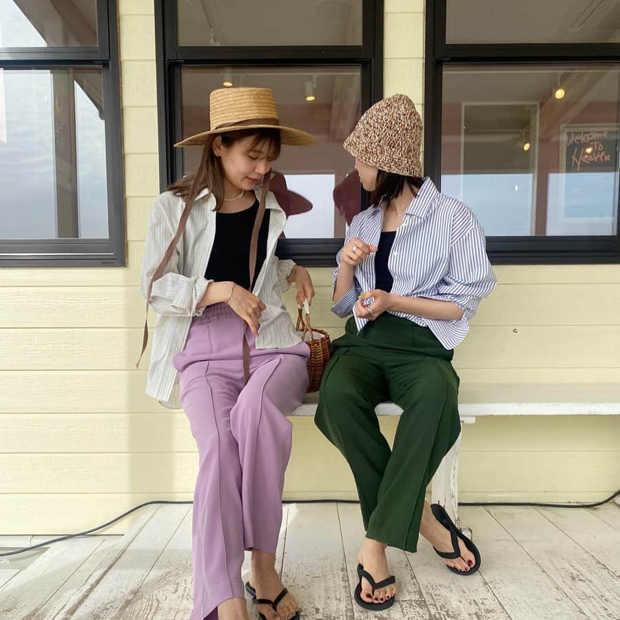 松田 美奈子のインスタグラム：「♡ _____  あっつい日にしたいコーデ🏄  #rrrrrrrrr#ナインアール」