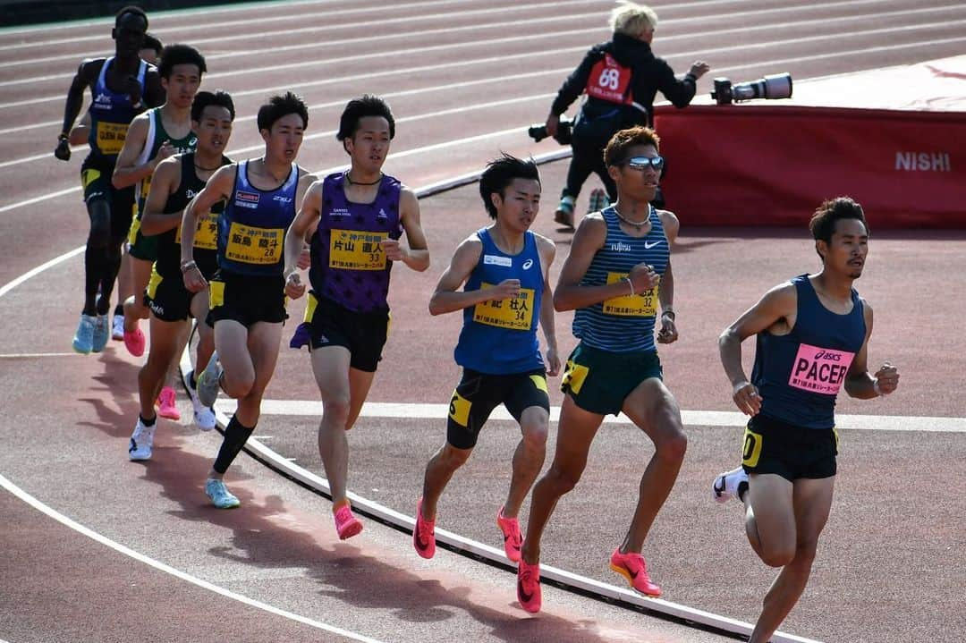 坂東悠汰さんのインスタグラム写真 - (坂東悠汰Instagram)「. #兵庫RC 1500m 3'52"92 8位  高校ぶりの兵庫でのトラックレース！ 来週の織田記念に向けて！ 攻めたけど風に煽られ失速… 横田さんのナイスペースに乗っかりたかったけどダメやった😇 でも体中痺れるぐらい追い込めたので 刺激はめちゃくちゃ入りました。笑 横田さんPMありがとうございました🙇🏽‍♂️  #fujitsu #nike  📸: @miyanoshita227 さん いつもありがとうございます！」4月23日 22時11分 - y_bando_