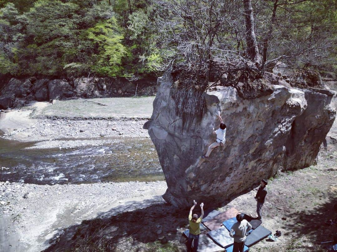 中島徹のインスタグラム：「home  problem: Usurai（薄氷） climber: @syoudk  photo: @ko_dai.97  location: Ikusaka, Nagano」