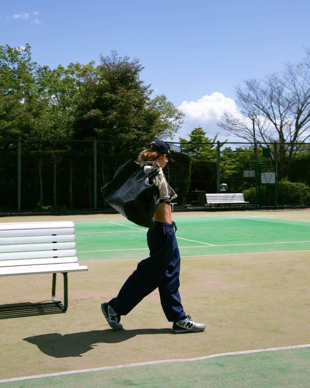 MARISさんのインスタグラム写真 - (MARISInstagram)「🎾💞  Jacket:Patagonia vintage @marristea_vintage 🏷 ずっと作りたかったパタゴニアのショート丈❤️✨ 何でもあう✨  Bottoms : @tw2021twtw 🏷  Bag: @commedesgarcons 🏷」4月23日 22時30分 - marristea