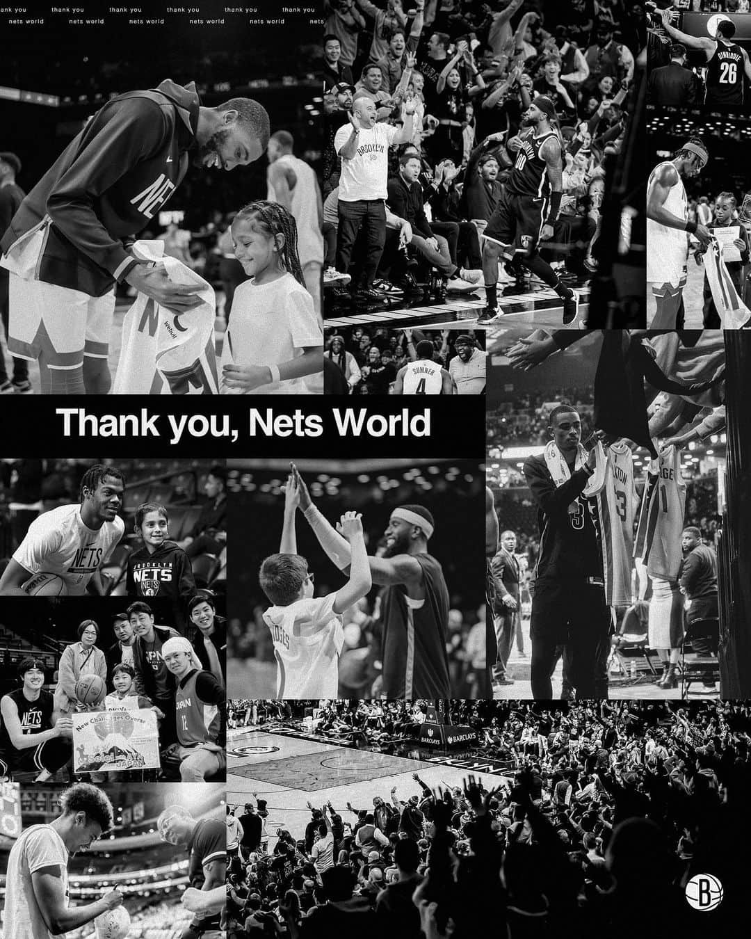 Brooklyn Netsさんのインスタグラム写真 - (Brooklyn NetsInstagram)「Thank you, #NetsWorld, for the support and passion you’ve shown us all season.  Let's keep building this together.」4月23日 22時32分 - brooklynnets