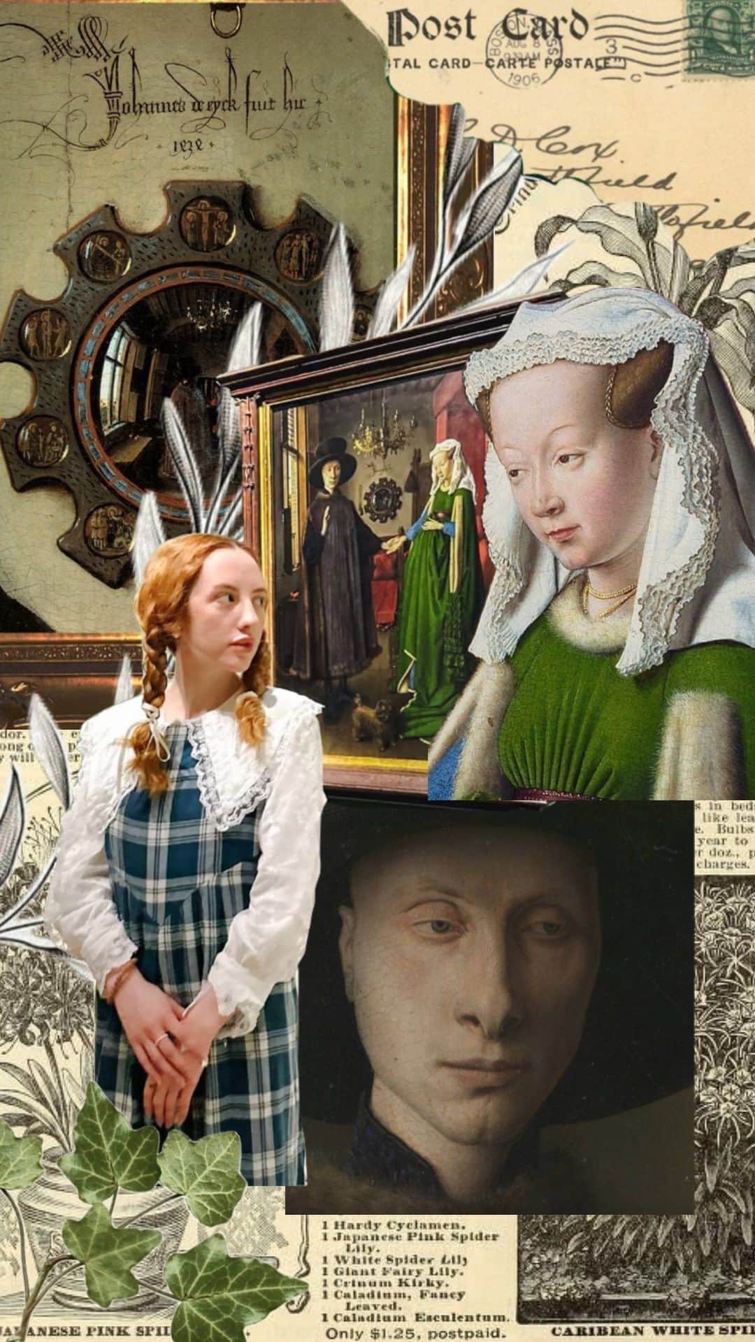 ベッキー・クルーエルのインスタグラム：「was your family wealthy enough to be remembered? 🔎🤔 the Arnolfini Portrait presents us many puzzles, but one thing is clear: the sitters had serious means. Our question would not even arise, had it not been for their wealth and privilege, in the first place.   I examine the legacy of wealth amongst the ghosts of the Arnolfini Portrait, painted by Jan van Eyck in 1434 👨‍🎨🪞  #arnolfiniportrait #arthistory #historyofart #janvaneyck #1400sart #1400s #15thcentury #15thcenturyart #interestingfacts #interestingfact」