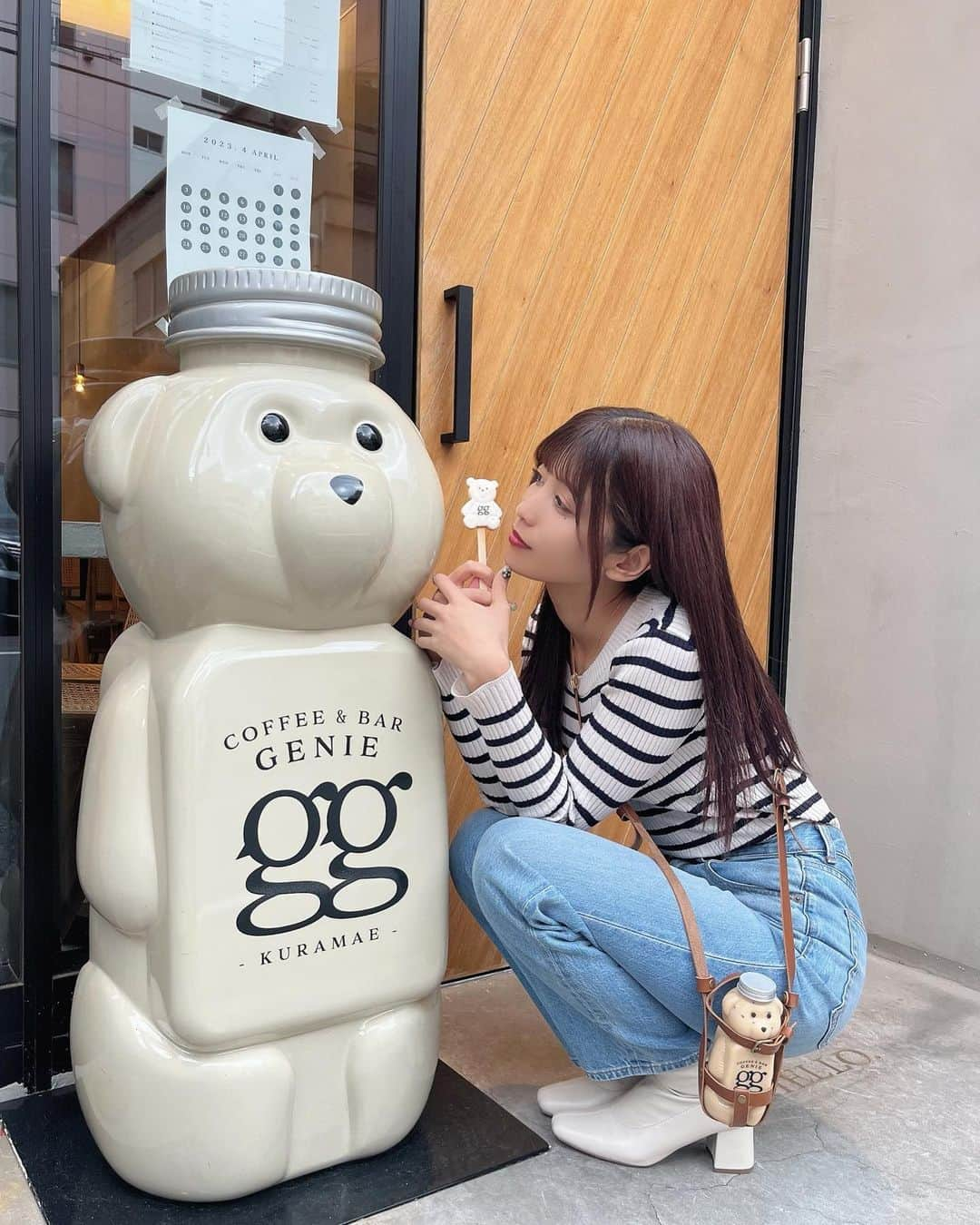 ゆんさんのインスタグラム写真 - (ゆんInstagram)「くまさんボトルで飲む キャラメルラテおいしかった🐻☕️  また行きたいぃい！！！！」4月23日 23時43分 - yuntaaam_s2