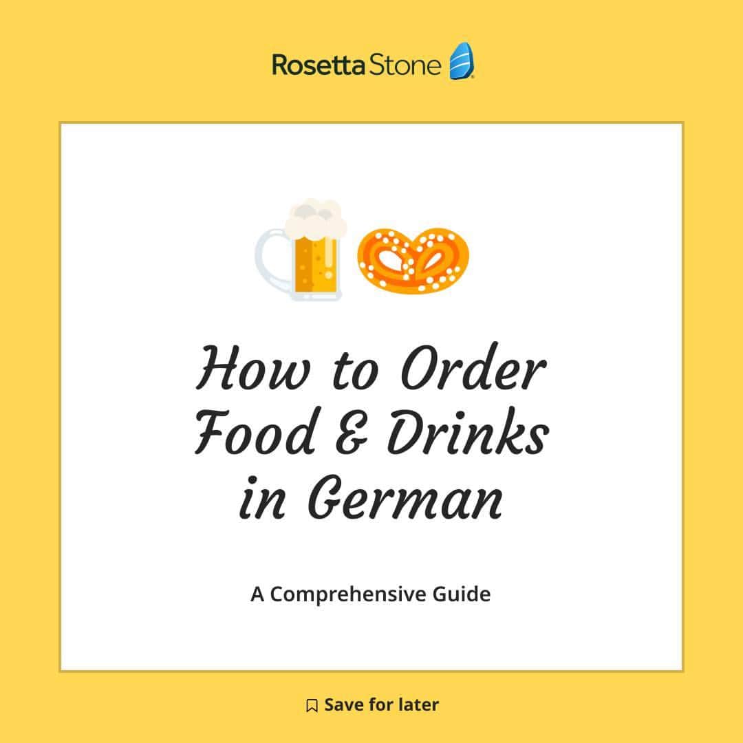 Rosetta Stoneのインスタグラム：「Want to eat and drink your way through #Germany? Here’s a helpful #German dining vocabulary guide. ➡️」