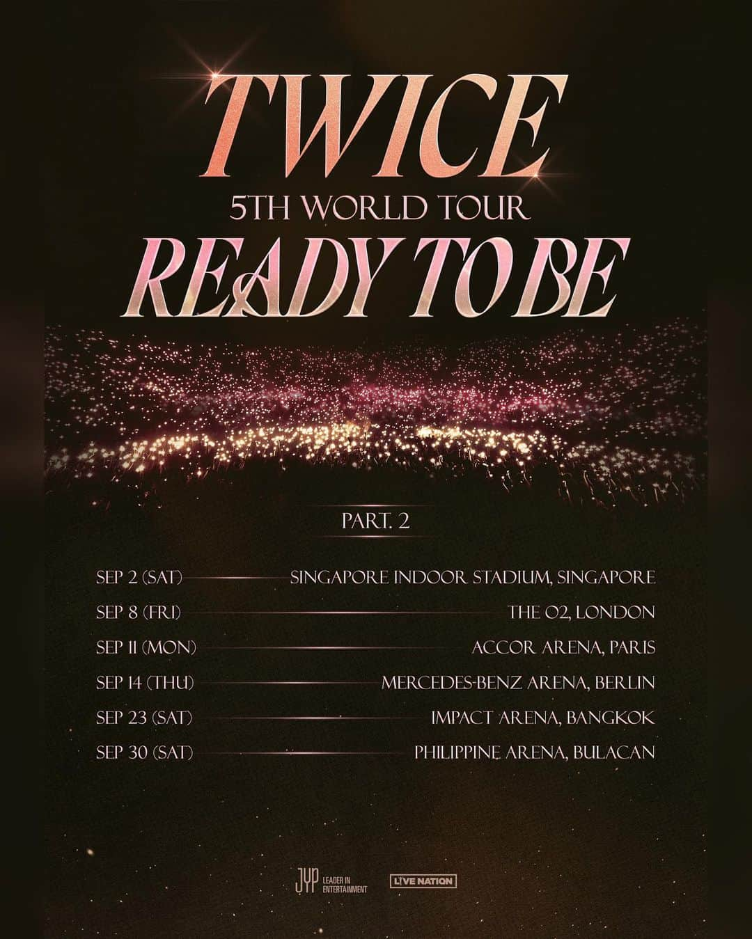 TWICEさんのインスタグラム写真 - (TWICEInstagram)「TWICE 5TH WORLD TOUR ‘READY TO BE’  2023 TOUR ANNOUNCEMENT PART.2  #TWICE #트와이스 #READYTOBE #TWICE_5TH_WORLD_TOUR」4月24日 0時12分 - twicetagram