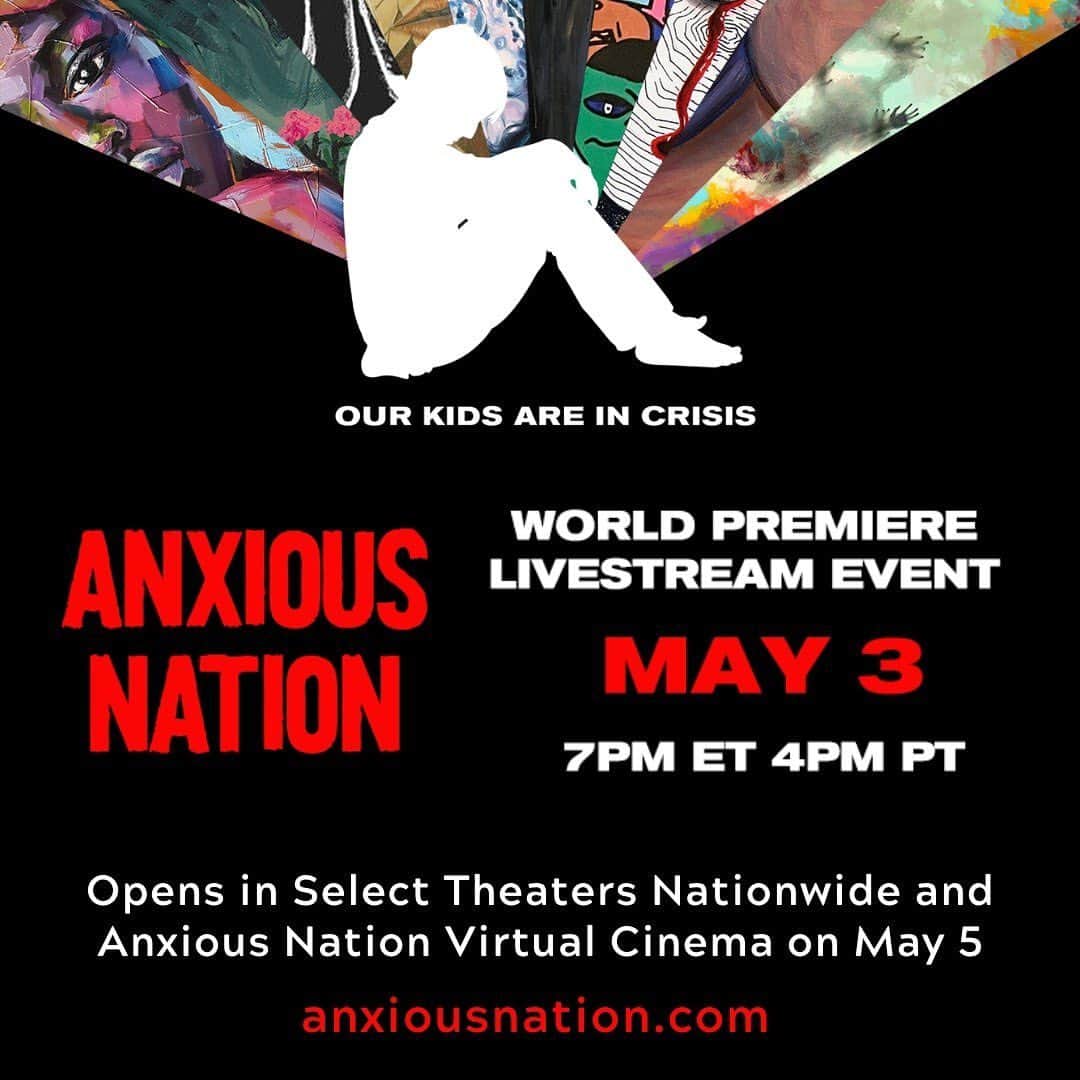 スーザン・ルッチのインスタグラム：「My good friend Laura Morton (writer who helped me with my NYTimes bestseller All My Life) has directed this powerful and important film, ANXIOUS NATION! In the face of the mental health crisis we witness every day on the news—this film aims to erase the veil of shame surrounding mental health, in the hope of raising awareness and provide some help! #anxiousnation #youthmentalhealth #ticketsatanxiousnation.com」