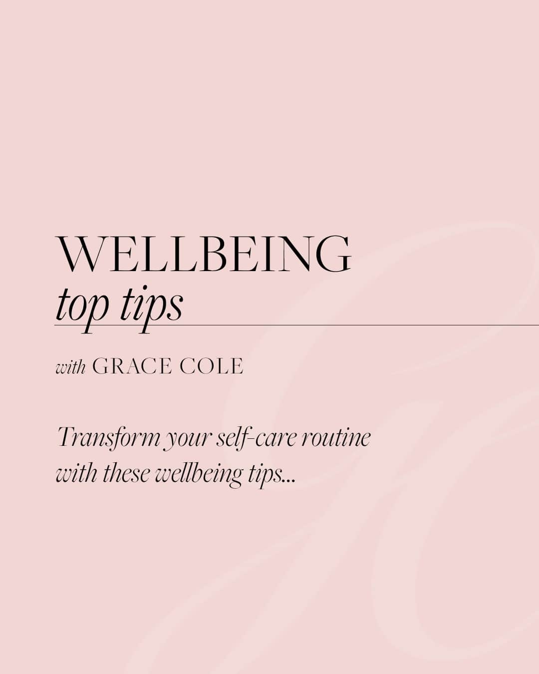 Grace Coleさんのインスタグラム写真 - (Grace ColeInstagram)「Take care of your mind and body, because you only have one! Here are our top tips for boosting your wellbeing and feeling your best self.⁠ #Wellbeing #SelfLove #Wellness」4月24日 2時01分 - gracecoleltd