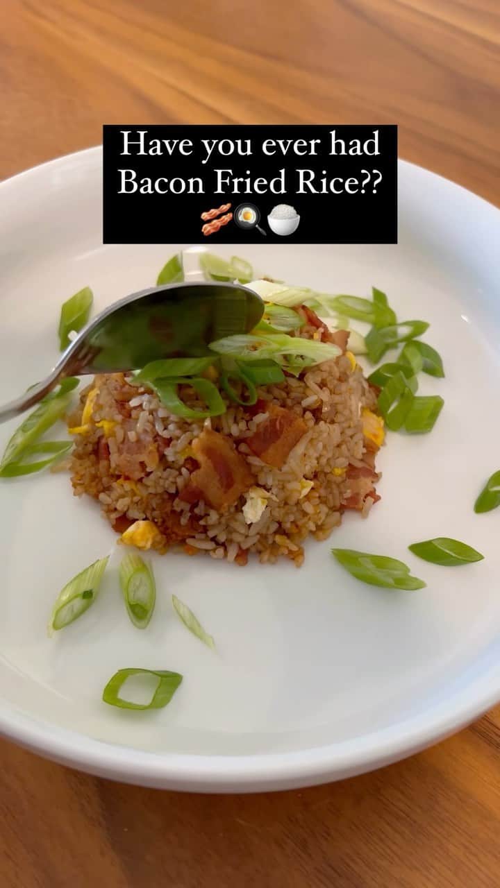 Gents Loungeのインスタグラム：「Cigar nights moved to a new location this week! Up first on the menu was a fan favorite at my house: Bacon Fried Rice. We used to come home and make this after late night karaoke. Super simple to throw together and you can feed a ton of hungry people quickly! #baconfriedrice #friedrice #blackstonecooking」