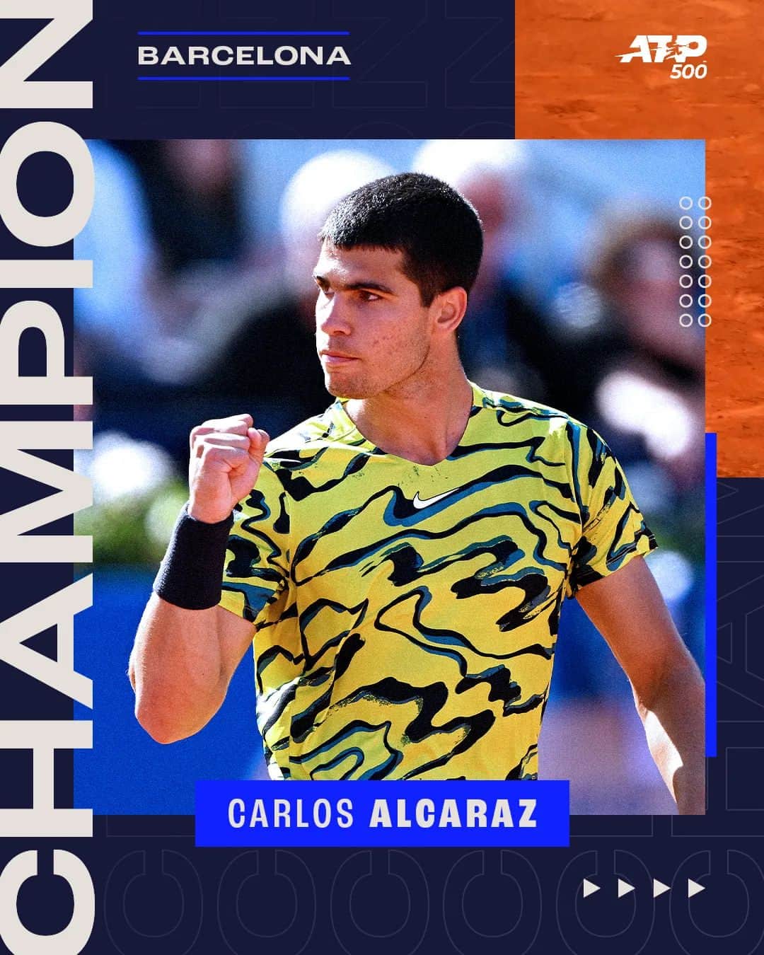ATP World Tourさんのインスタグラム写真 - (ATP World TourInstagram)「King Carlos reigns in Spain 👑🇪🇸  The @bcnopenbs title defence is complete.  #BCNOpenBS | @carlitosalcarazz」4月24日 2時18分 - atptour