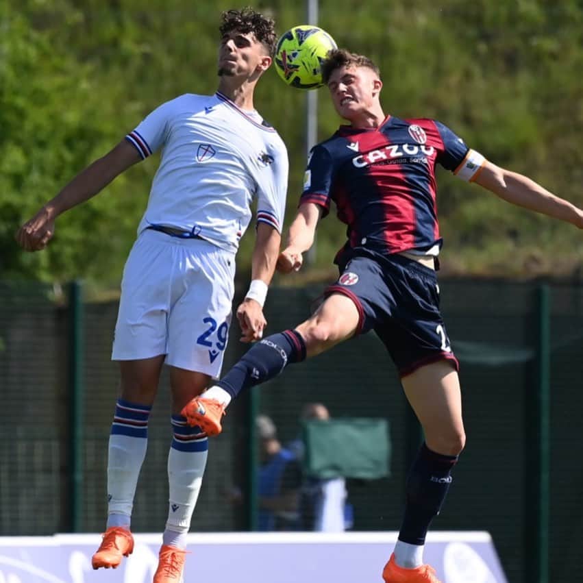 UCサンプドリアのインスタグラム：「⏹️ #BolognaSamp 1️⃣-1️⃣  #Primavera1TIM 🔵⚪️🔴⚫️⚪️🔵」