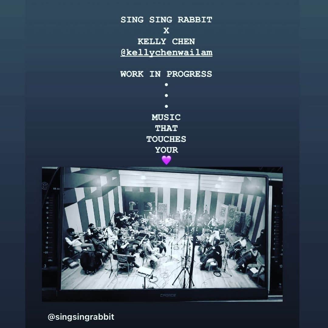 ケリー・チャン（Kelly Chen）さんのインスタグラム写真 - (ケリー・チャン（Kelly Chen）Instagram)「SING SING RABBIT x KELLY CHEN  WORK IN PROGRESS… 💪🏼💪🏼  #singsingrabbit 🐰」4月24日 2時33分 - kellychenwailam