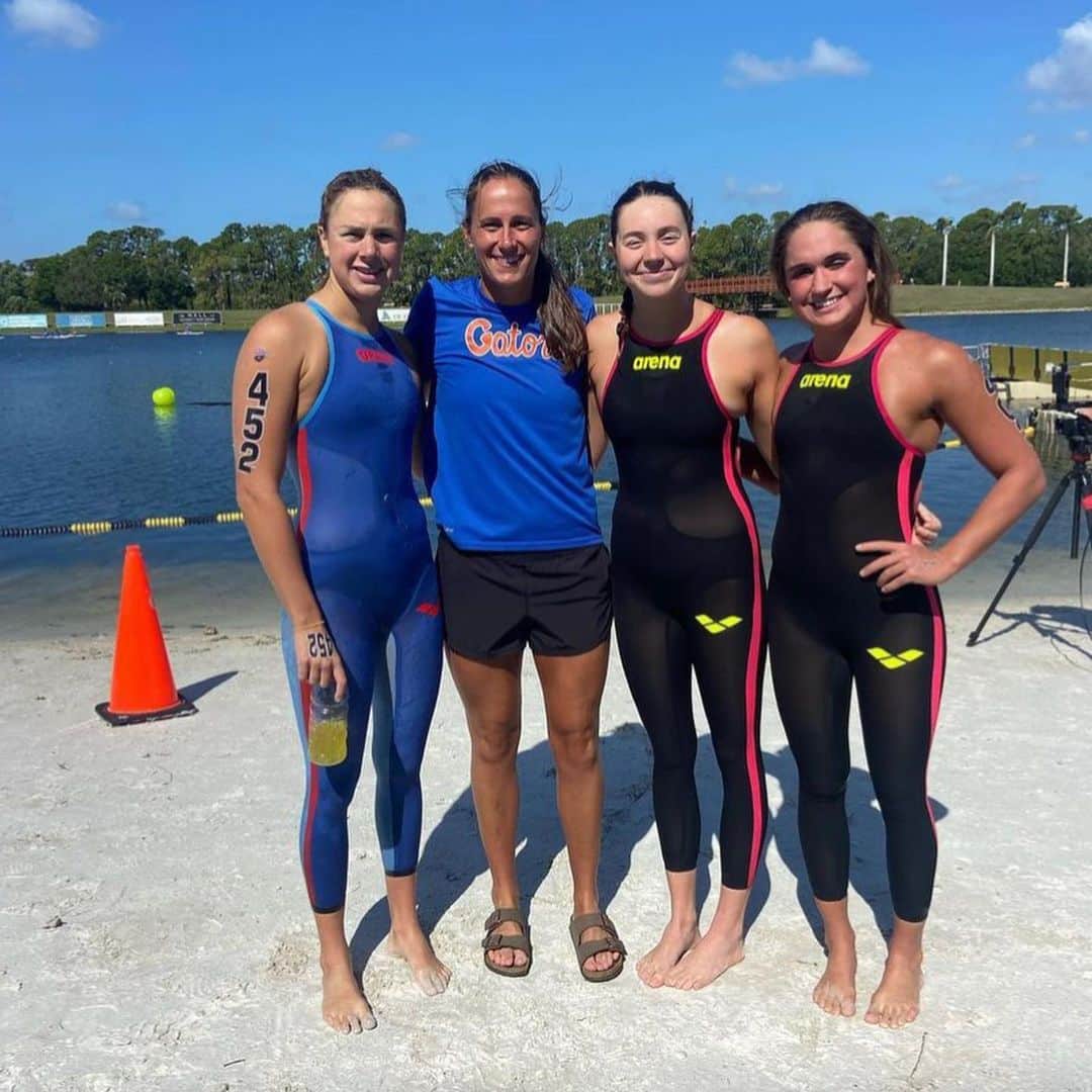 のインスタグラム：「#OWNATS Open Water Nationals and Earth Day in one? How cool!! 🌎💧Congratulations to all our athletes who competed this past weekend!   #arenausa #planetwater #arenawaterinstinct」