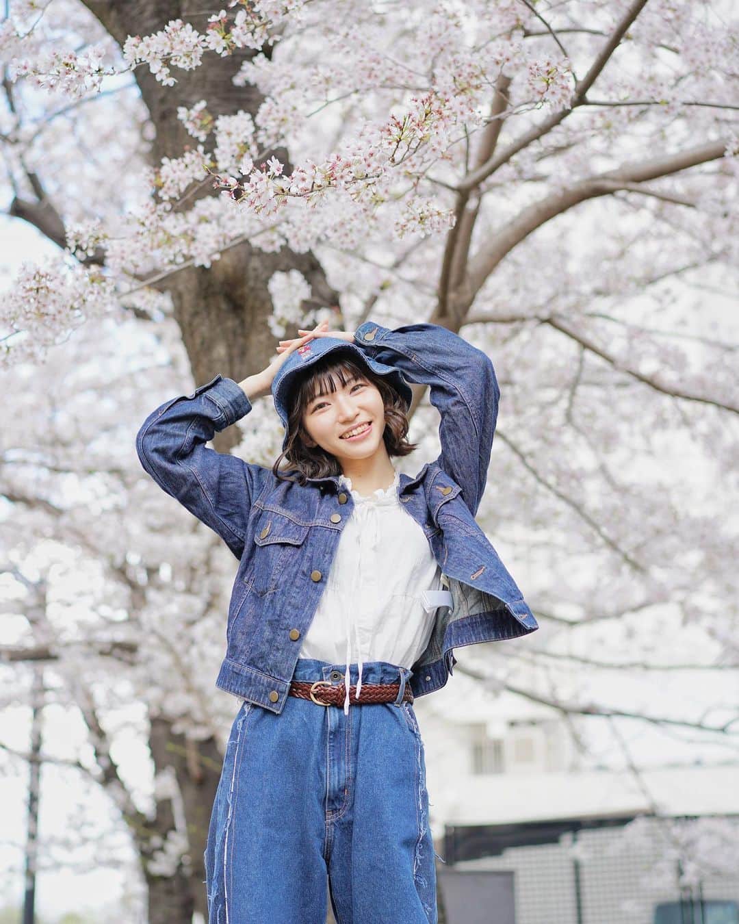 横道侑里のインスタグラム：「桜撮影🌸」