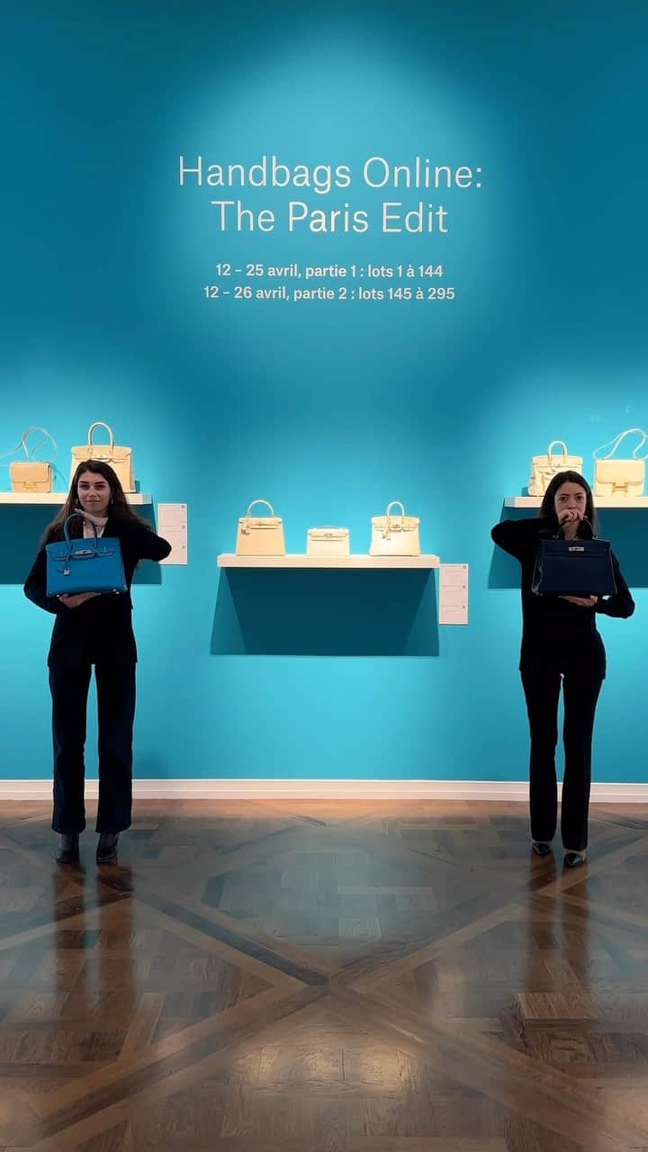 クリスティーズのインスタグラム：「A day at Christie’s Paris, #WesAnderson style 🎞️  Explore ‘Handbags Online: The Paris Edit’, a sale featuring a curated selection of the most rare and desirable handbags from Hermès, Chanel, Louis Vuitton, Fendi, Dior and more.    A selection of highlights are exhibited at Christie’s Paris until 25 April.     ➡️Handbags online:The Paris Edit: 12-26 April.    #wesanderson #wesandersontrend #handbags #christiesparis #Hermès #Chanel #LouisVuitton #Fendi #Dior @christieshandbags」