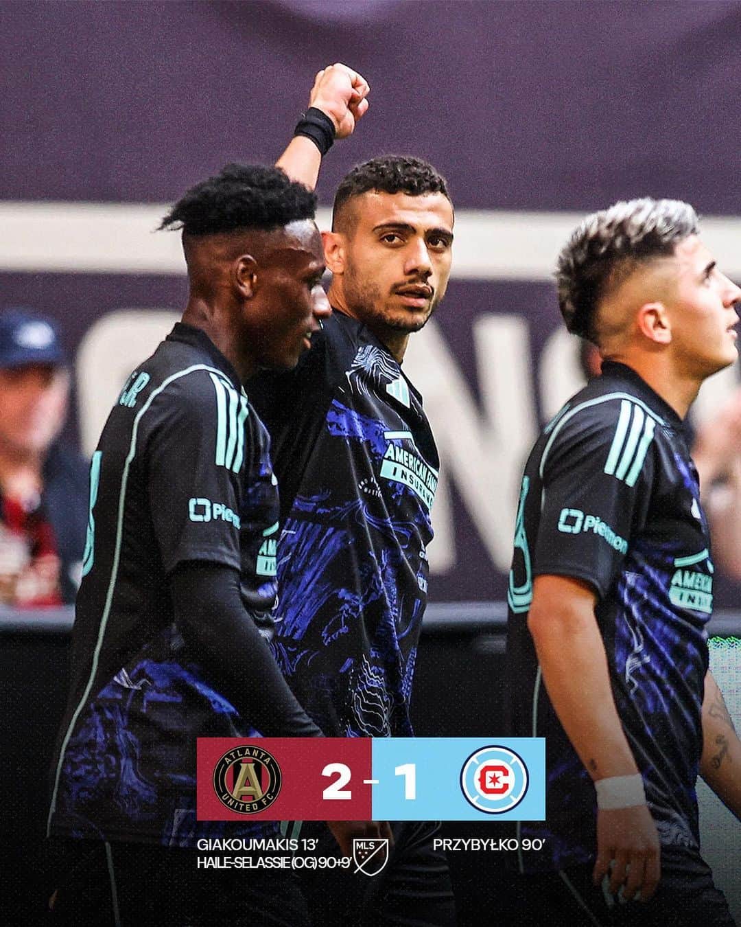 Major League Soccerのインスタグラム：「Laaaaaate drama as @atlutd pick up a third straight home W. 💪」