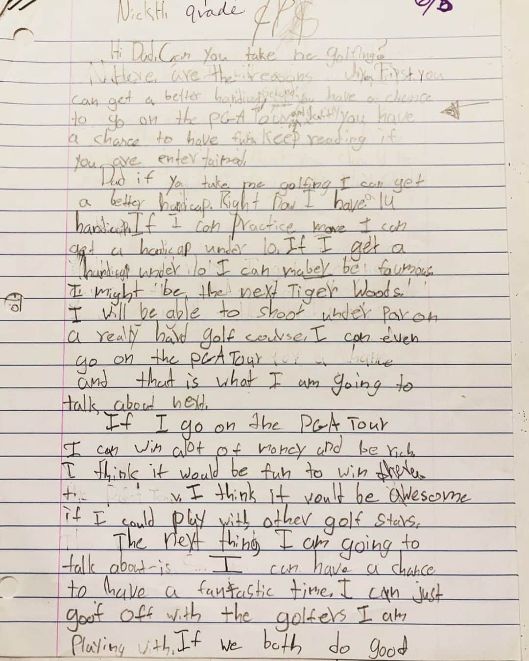 PGA TOURさんのインスタグラム写真 - (PGA TOURInstagram)「In 4th grade, @NickHardy24 wrote a letter to his dad, begging him to take him golfing to improve his then 14 handicap. 18 years later, he’s now a PGA TOUR champion.」4月24日 8時30分 - pgatour