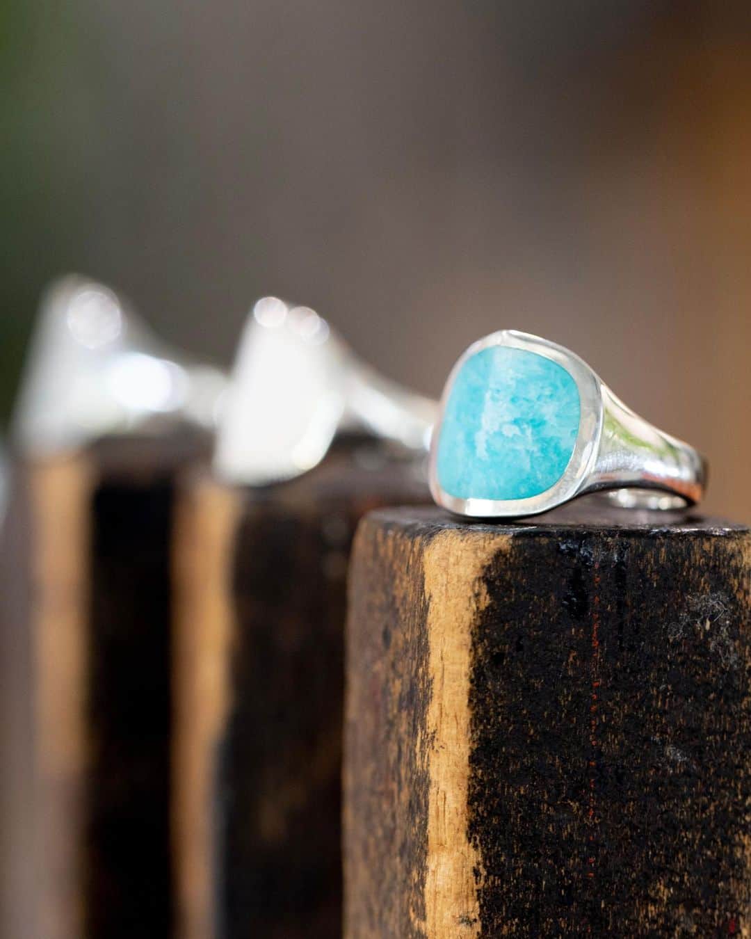 のインスタグラム：「"EQUINOX"- PYRAMID AMAZONITE RING #hirotakajewelry」