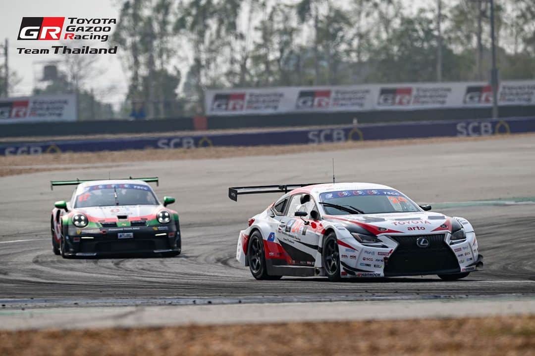 Toyota team thailandさんのインスタグラム写真 - (Toyota team thailandInstagram)「🏆MADCOW👏🏻👏🏻👏🏻  โพเดี่ยมทั้ง 2 races กับ Thailand Super Seires - Super Car GTM สนามเปิดฤดูกาล วันที่ 21-23 เมษายน สนามช้าง อินเตอร์เนชั่นแนล เซอร์กิต จัดเต็มสุดโหดกับการขับเดี่ยวตลอด 1 ชั่วโมง (+1 รอบ) ลุ้นมันส์ทุกช่วงการแข่งขัน ท่ามกลางอุณหภูมิที่ร้อนระอุของเมืองไทย เกมส์การแข่งขันยิ่งร้อนแรงกว่า กับความ “เก๋าเกมส์” ระดับตำนาน🔥 🏆Team Championship - GTM🏆 🏆🚗#24  Class: Super Car GTM Driver: MadCow Nattavude C. Race Car: Lexus RC-F GTM Race 1: 3rd Race 2: WINNER」4月24日 9時42分 - toyotagazooracingteamthailand