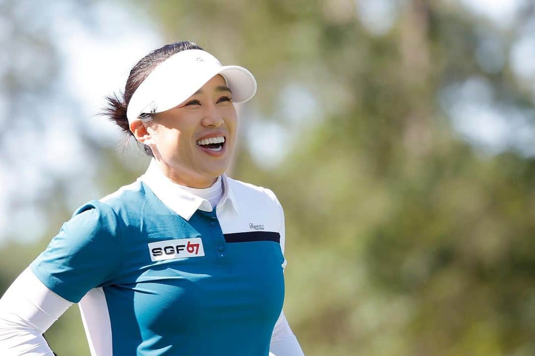 エイミー・ヤンのインスタグラム：「Feeling warm from all the support I had this week☺️ Thank you @thechevronchampionship for a remarkable week and all the fans for your support of LPGA🏌🏻‍♀️❤️」