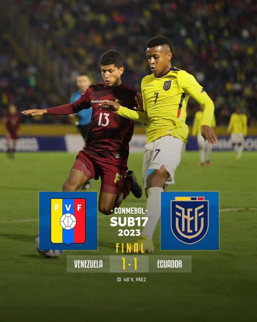 サッカー エクアドル代表チームのインスタグラム：「Orgullosos de ustedes, lo dejaron todo ❤️🇪🇨」