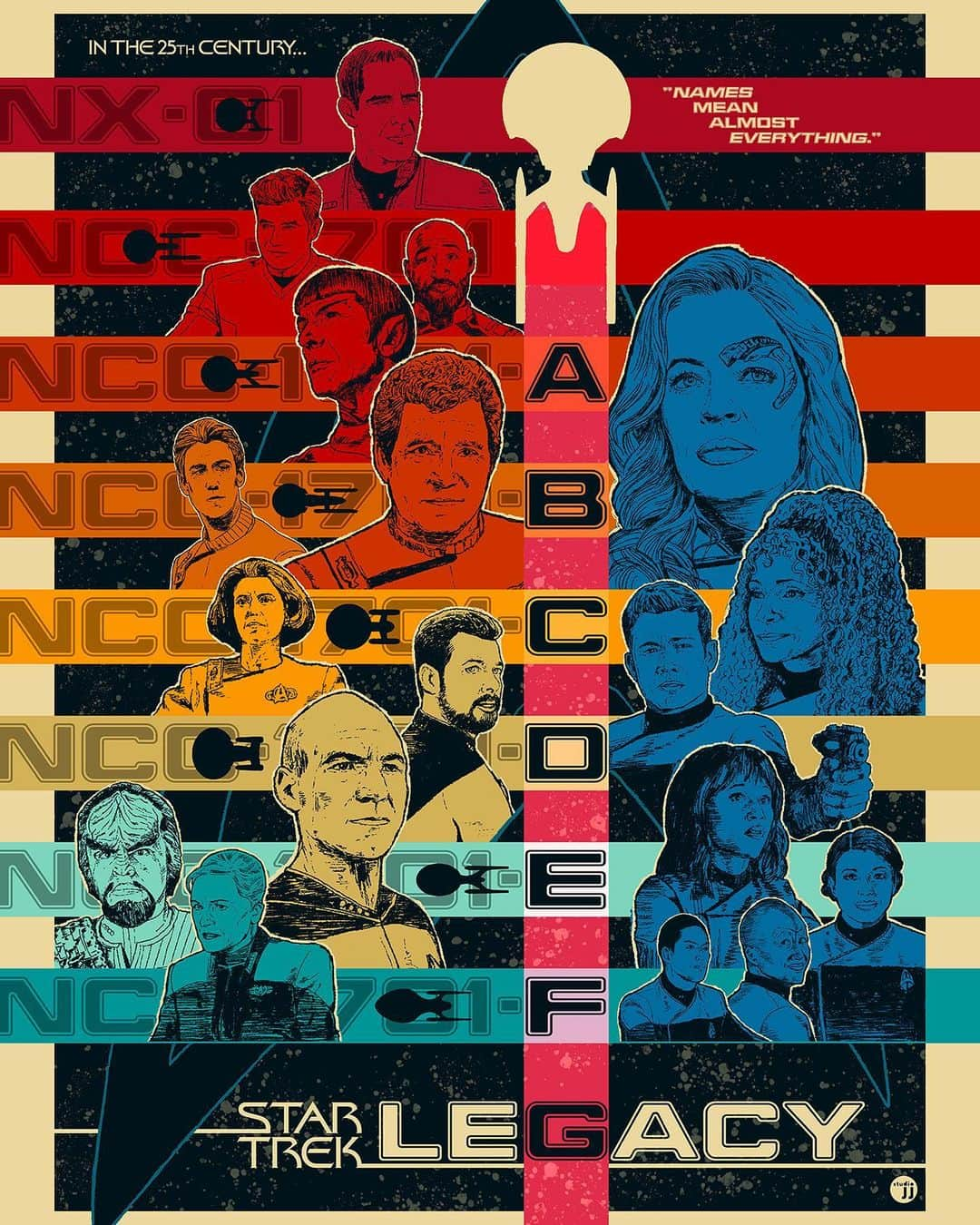 Terry Matalasのインスタグラム：「Beautiful #StarTrek fan art by @jjlendl」