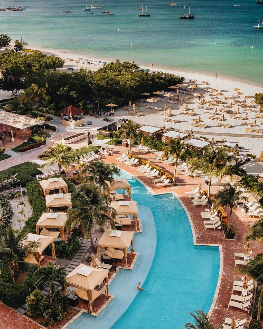 リッツ・カールトンのインスタグラム：「Carefree Caribbean days thrive in every part of the landscape at The Ritz-Carlton, #Aruba.」