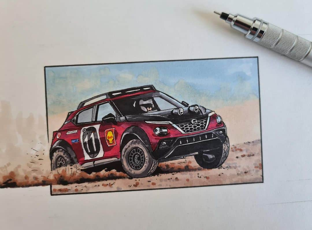 Nissanさんのインスタグラム写真 - (NissanInstagram)「We are building quite the collection of amazing artwork for #NissanFanArtFriday! Swipe through to see more! Don’t forget to tag us if you want to be featured!   #Nissan #NissanGTR #NissanJuke #JukeHybridRally @rmc.drawings @chrischurch_autoart @legendsdesigncars」5月12日 22時15分 - nissan