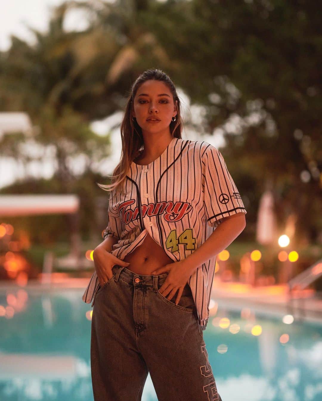 Tommy Hilfigerのインスタグラム：「BTS at the Tommy Style Suite. Our Tommy team style it up in #TommyxMercedesAMGF1xAwakeNY and the latest summer pieces styled by @mimicuttrell」