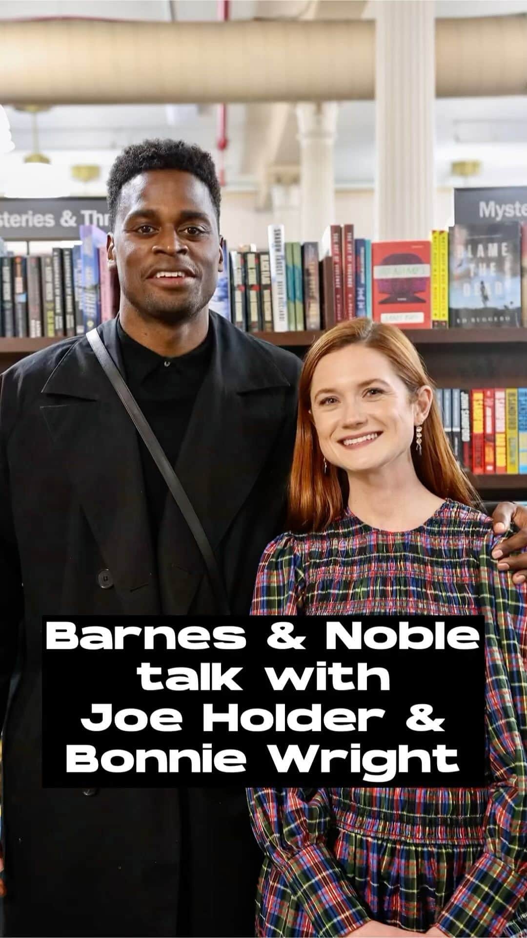 ボニー・ライトのインスタグラム：「A highlight of the @gogently.earth book tour last year was my publication day talk with @joeholder at @barnesandnoble in New York City! We chatted about the creative process writing a book, what led me to write about our role within the climate movement and how we can take action. Watch our full interview on go gently’s YouTube channel. Thanks @joeholder for your curiosity, insight and friendship 🤓❤️」