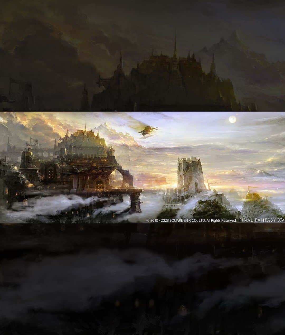 FINAL FANTASY XIVさんのインスタグラム写真 - (FINAL FANTASY XIVInstagram)「Overlooking the salted waters of Loch Seld, Ala Mhigo stands proud. The mighty city-state's huge walls tower over the skyline as the Warrior of Light's journey eastward reaches its end. 🌄  #FFXIV #FF14 #Stormblood」5月9日 1時59分 - ffxiv