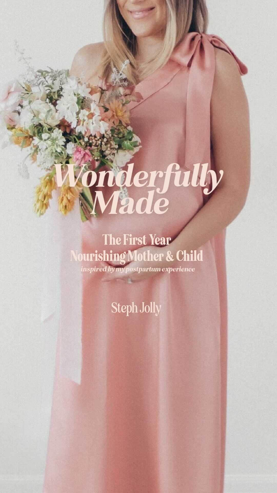 Stephanie Sterjovskiのインスタグラム：「Wonderfully Made: The First Year Nourishing Mother & Child 🤎 This e-book is going to be your bestie guide to postpartum wellness, nutrition, recipes (for new, tired moms and BLW for baby), non-toxic living, happy hormones and more! I’m so excited to bring this to you this month. I have felt like postpartum moms get forgotten…there’s all this focus on pregnancy and baby (which there should be) but we have to support our postpartum mamas. They come last when their nourishment has got to come first, like the baby! They’re left to figure it all out themselves. The village is not as strong as it used to be…well I hope this resource brings a little bit of that village back to you…virtually ✨ “For you created my inmost being; you knit me together in my mother’s womb. I praise you because I am fearfully and wonderfully made.” Psalm 139:13-14 | Coming to you this month!! #comingsoon #wonderfullymade #postpartumsupport #postpartumnourishment #nourishedmothers #nourishedmotherhood #momssupportingmoms」