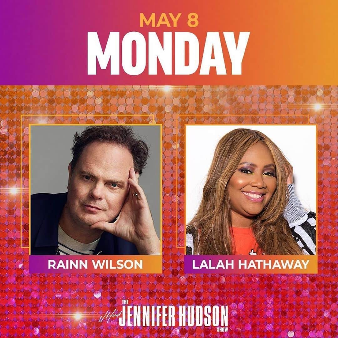 レイン・ウィルソンのインスタグラム：「On the @jenniferhudsonshow today with the lovely and talented @iamjhud talking everything from headshots to spiritual revolutions!!! ❤️💪🏻」