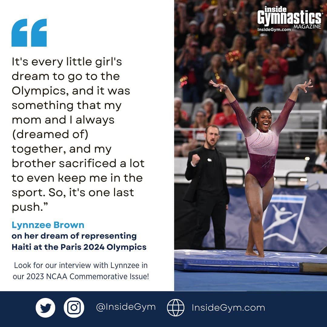 Inside Gymnasticsさんのインスタグラム写真 - (Inside GymnasticsInstagram)「The dream continues for Lynnzee Brown! Look for more from Lynnzee in our 2023 NCAA Commemorative Issue — Subscribe now at ShopInsideNation.com so you don’t miss this special issue!   📸 Lloyd Smith for Inside Gymnastics」5月9日 4時26分 - insidegym