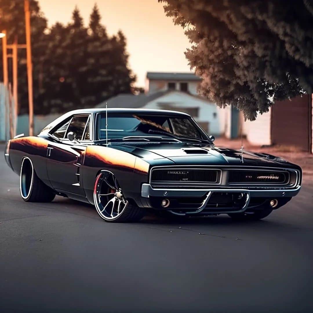 Classics Dailyのインスタグラム：「'69 Dodge Charger _ #classicsdaily #Classic #classics #Classiccar #classiccars #americanmuscle #Musclecar #Musclecars #car #cars #dodge #charger」