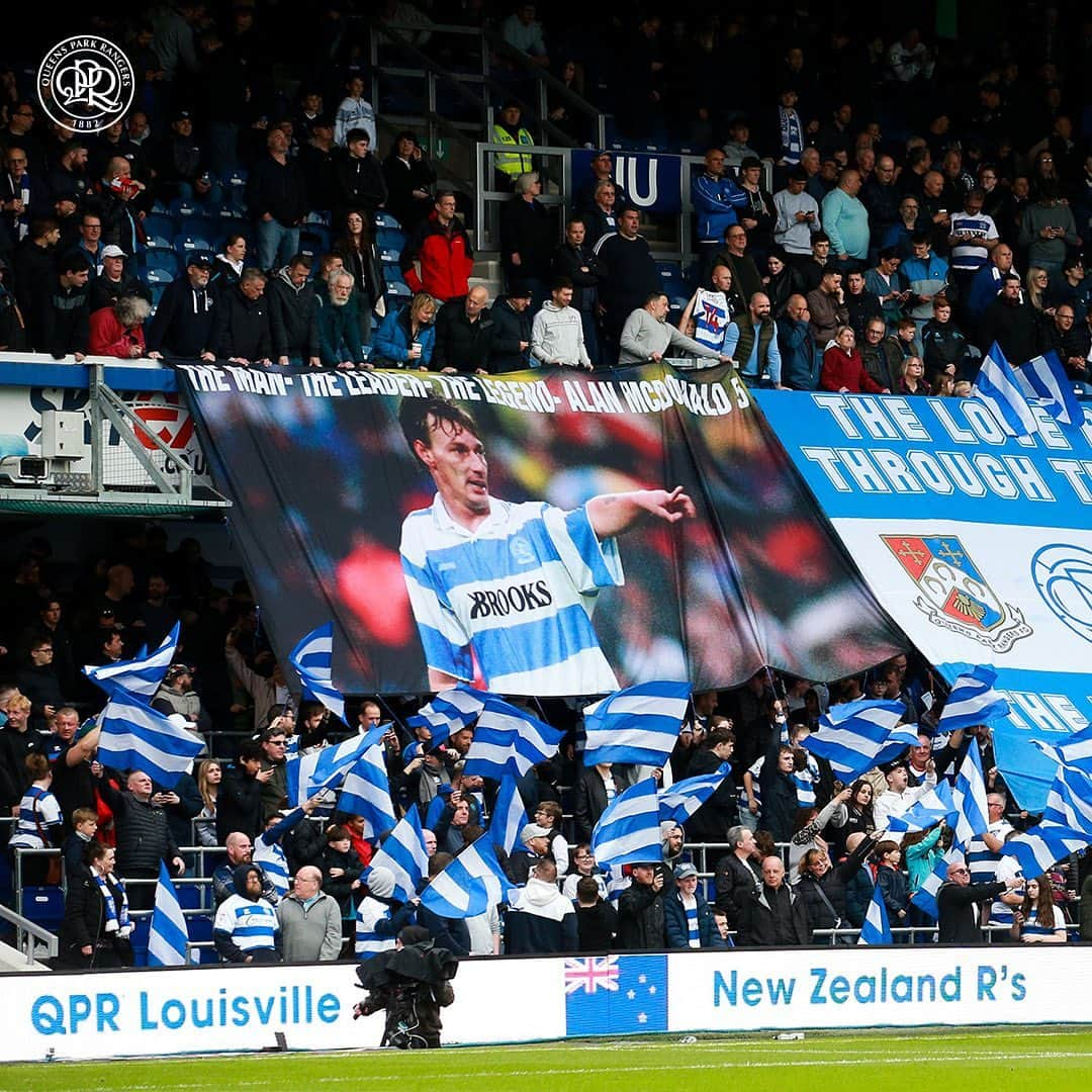 クイーンズ・パーク・レンジャーズFCのインスタグラム：「💙 𝗬𝗢𝗨 𝗥'𝗦 🤍  Thank you for your amazing support today and throughout the season 🙏  #QPR | #QPRBRC」