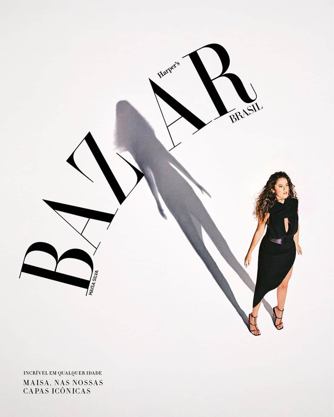 Maisa Silvaのインスタグラム：「A edição de maio da Harper's @bazaarbr coloca em discussão o tema Incrível em Qualquer Idade, e este ano elegemos @maisa para comemorar seus 21 anos como a nossa cover girl. Em entrevista exclusiva ao editor de cultura @aloister, ela fala sobre a carreira de atriz, privacidade e como cresceu diante das câmeras - entre outros assuntos que você encontra no link da bio.  Neste clique, Maisa usa look total @ferragamo e beleza com produtos @guerlain e recria uma foto da Harper's Bazaar US de outubro de 2017, com @jenniferaniston fotografada por @marianovivanco. #BazaarMaio #MaisaNaBazaar  * Direção criativa: @leticiahaag Foto: @ivanerick Styling: @brunouchoa21 Beleza: @dindihojah, com produtos @guerlain Entrevista: @aloister Set designer: @JeanLabanca Produção executiva: @ZucaHub Ilustrador: @leonidaspires Nail designer: @robertamunis Retouch: @PhilipeMortosa Assistentes de fotografia: @FranklindAlmeida e @TTTThiagoLima Produção e assistência de moda: Jess Torres e @elauracavalcante Assistente de beleza: @pirajica Assistente de set: @felipsouzas」