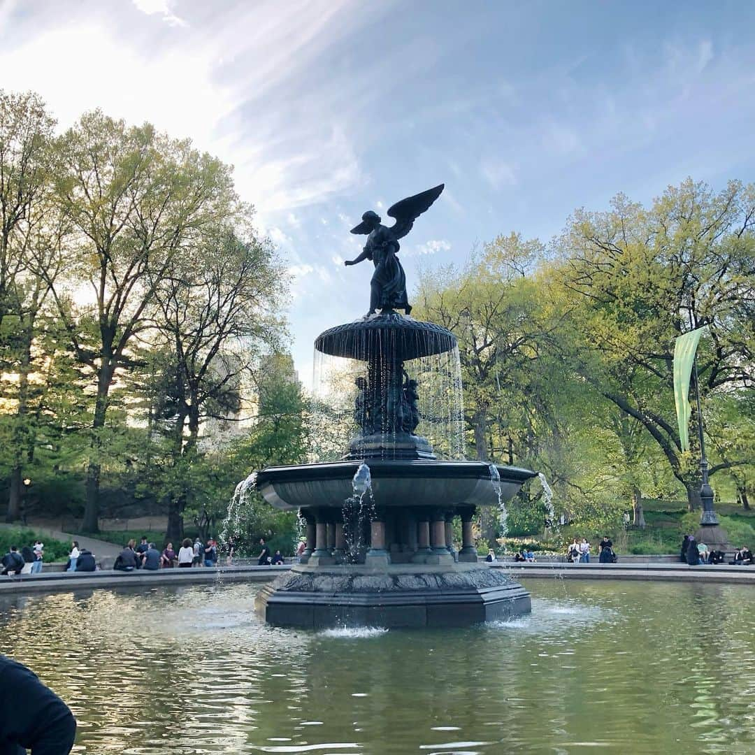 岡田育さんのインスタグラム写真 - (岡田育Instagram)「Ohanami : An annual event that modest Japanese turn into crazy Dionysian under the cherry blossoms in full bloom. No photo allowed (actually I forgot to take). #centralpark #セントラルパーク #ohanami #お花見 喋るのに夢中で全然写真撮ってなかったお花見の日。誰に会って何したとかは日記に書きました。」5月9日 6時12分 - okadaic