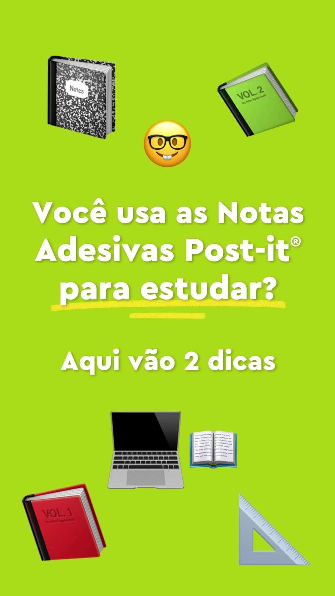 Post-it Brasilのインスタグラム：「Estudar fica mais fácil com as Notas Post-it®, use-as do seu jeito! #LiberteSuasIdeias  #Studygram」