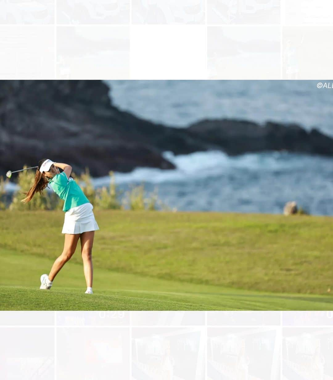 エイミー・コガさんのインスタグラム写真 - (エイミー・コガInstagram)「Peace out Kawana✌️  Always a pleasure playing at Kawana Golf Club, one of the most scenic courses in Japan!🌊 I would like to thank my family, friends, sponsors, and fans for all the support. T23, my best finish so far this season but there’s more to come! Chipping in on the last hole was definitely one to remember! #Fujisankeiladiesclassic  フジサンケイレディスクラシック💙  さいごのチップインバーディーはスーパーうれしかったです🤩 いつもいっぱいおうえんありがとうございます🫶  #エイミーコガ  #うにのぴんとあってない」4月24日 22時26分 - eimango