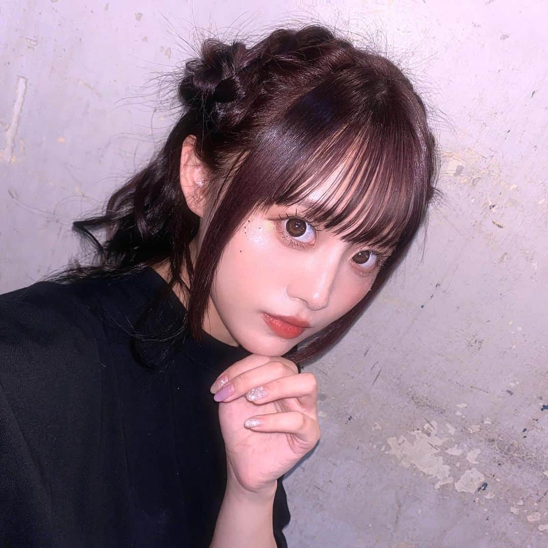のインスタグラム：「人生で一番目が大きかった😳と思う ワンマンメイクが可愛いすぎた💗  💄 @yukanamitsu   #メイク #ワンマンライブ #idol #アイドル #mike #selfie  #japan」