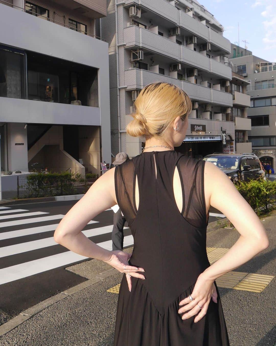 MIDWEST TOKYO WOMENのインスタグラム：「@fetico_official  Layered tank dress 🛤 black / brown」