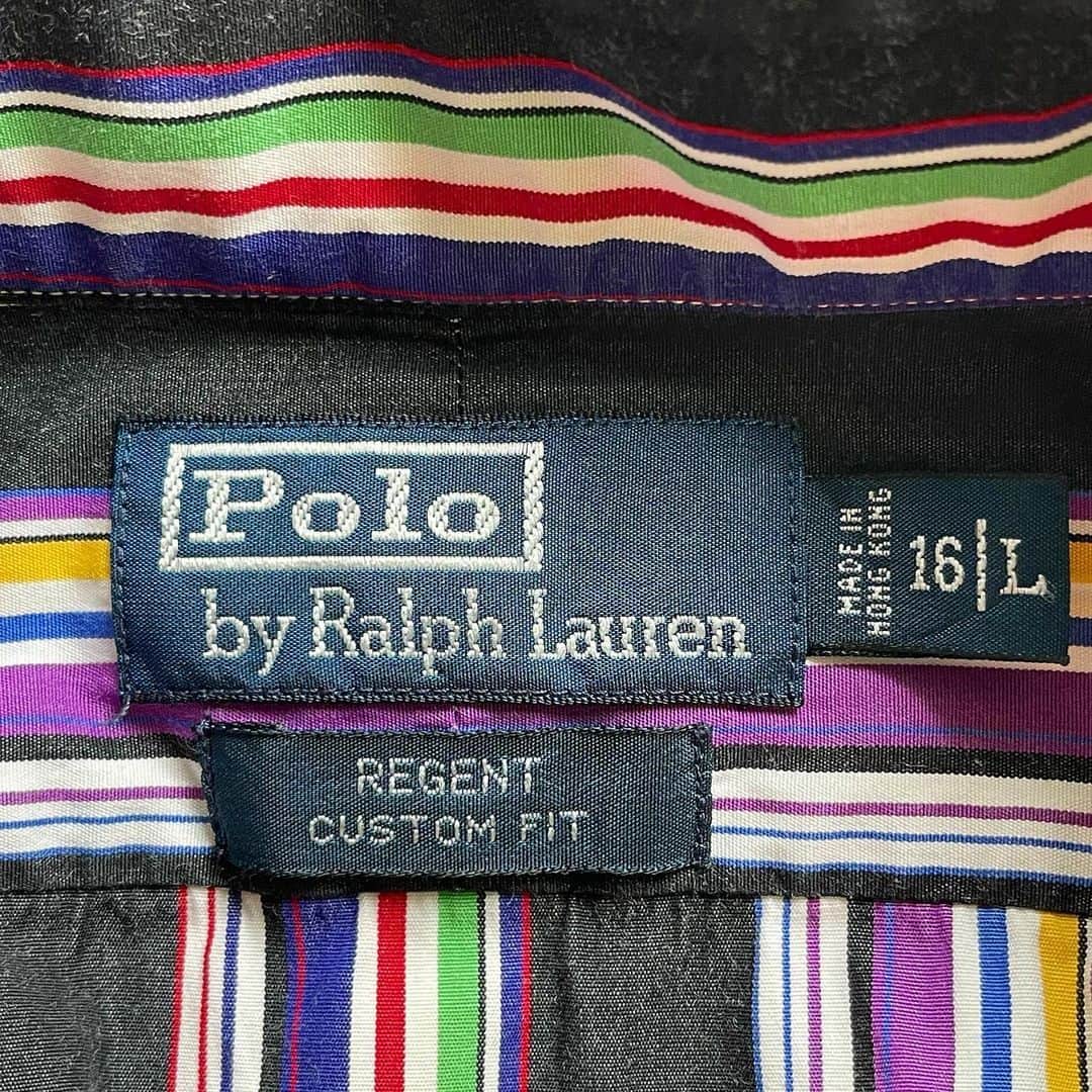 DROP...vintage select shopさんのインスタグラム写真 - (DROP...vintage select shopInstagram)「1990s Polo Ralph Lauren Crazy stripe L/S shirt "REGENT" 【L】  クレイジーストライプ🌈 ポニー無し🐎  ラルフのストライプは勿論のこと人気ですが、クレイジーとなれば見つかりにくいことでしょう…。」4月24日 16時21分 - tokyo_drop